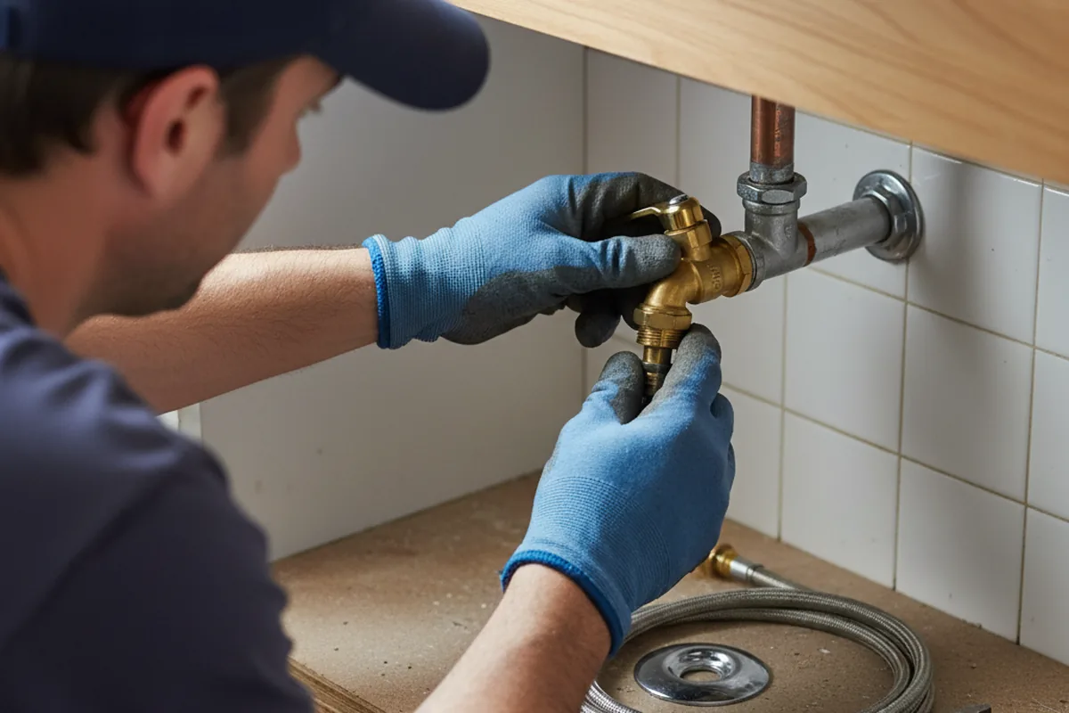 Shutoff valve and fitting work during Faucet and Fixture Repair in Bethlehem